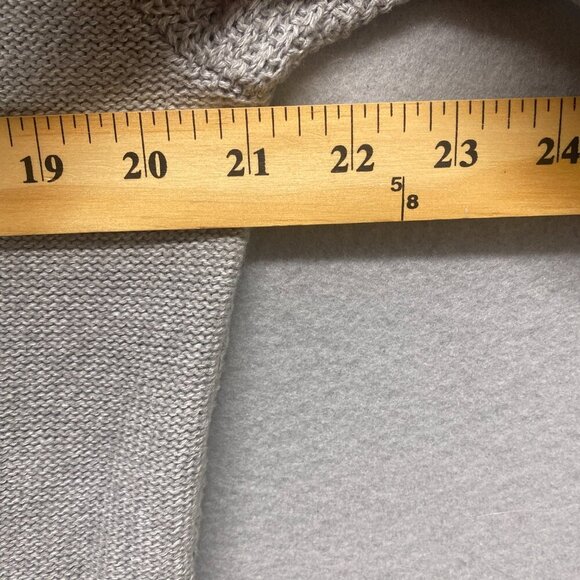 7 Diamonds Sweater Mens Large Grey Knit Textured 100% Cotton - Picture 6 of 11